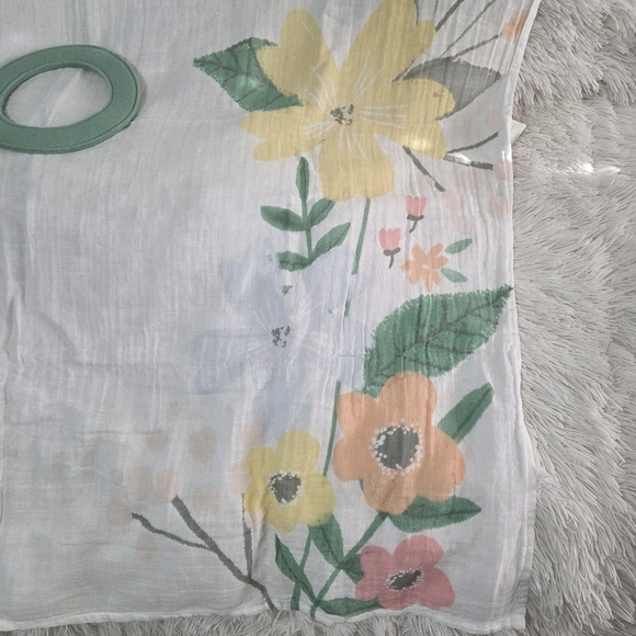 Cloud Island Muslin Blanket Baby Monthly Milestones w/ Felt Frame Meadow Floral - Picture 2 of 7